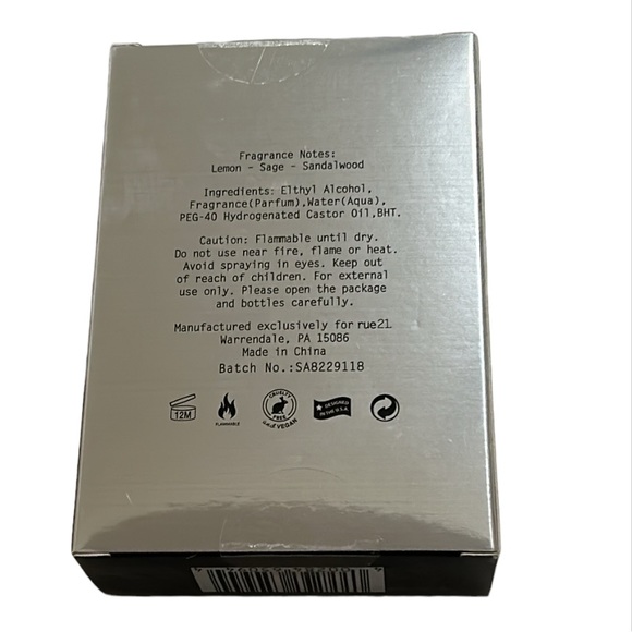 Rue21 Rue Sport Cologne Spray For Men's 1.7 Fl Oz/ 50 MI - Picture 2 of 3